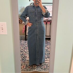 Universal Thread Blue Denim Shirt Dress